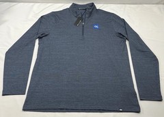 NWT Travis Mathew Men’s Crestview 1/4 Zip In Vintage Indigo Heath Navy XL LOGO