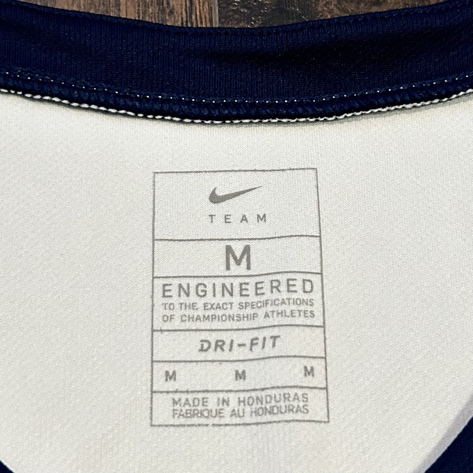 Nike EYBL AAU Basketball Jersey JL3 Elite White Navy Mens Size Medium gallery