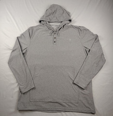 Reel Legends Shirt Mens Large Gray Long Sleeve Hoodie Freeline Fishing Outdoors