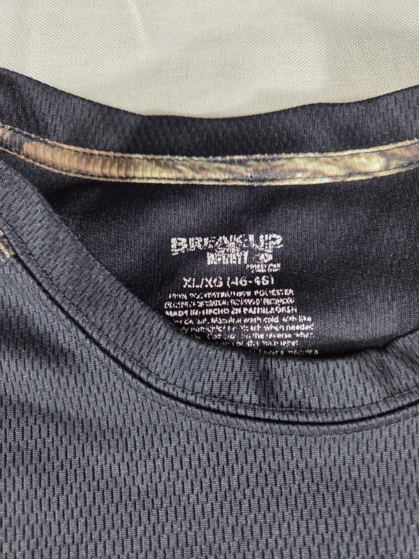 Mossy Oak Camo Performance Shirt Mens XL Black Hunting Athletic Tee gallery