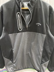 Calloway Men’s Pullover Top Weather Series Size L Black 1/4 Zip with Pockets