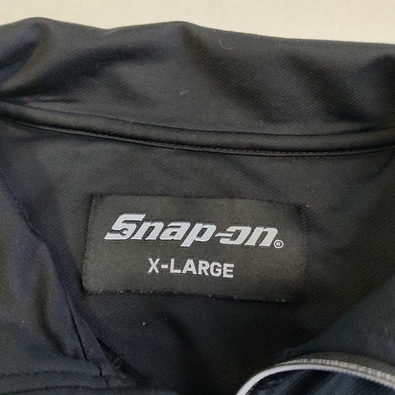 Snap On Tools Performance 1/4 Zip Pullover Mens XL Black Active Stretch Shirt gallery