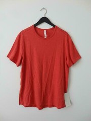 NWT LULULEMON HAMR Heathered Amaranth Orange 5 Year Basic Shirt Top Men’s Small