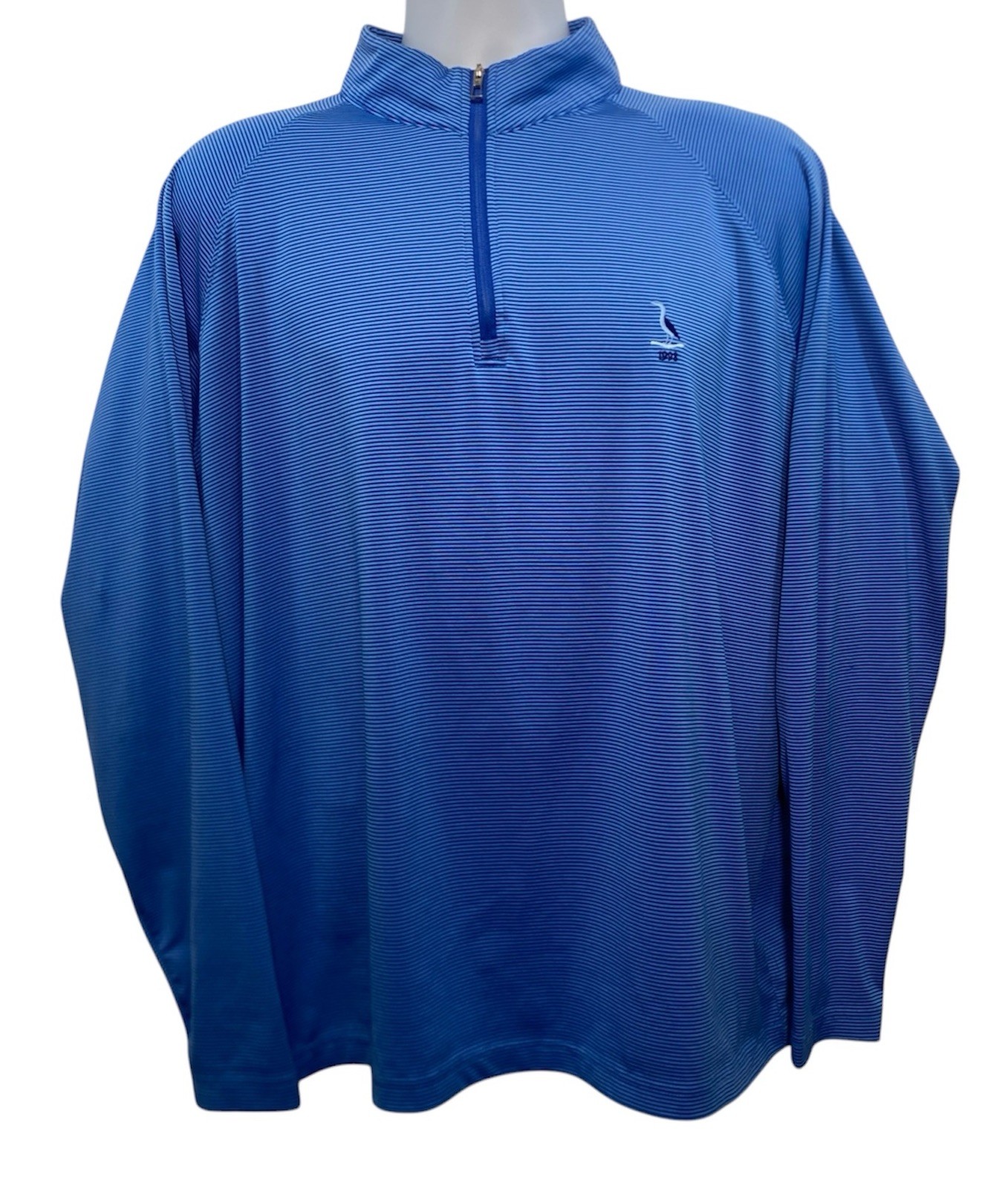 Holderness Bourne 1/4 Zip Pullover Mens XXL Performance Tidal Stripe The Reid gallery