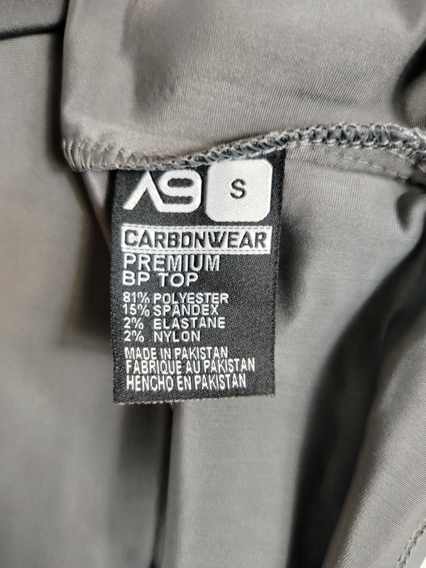 Army Of Nine Carbonwear Shirt Men's Small Gray Black Quarter Zip Baseball Active gallery