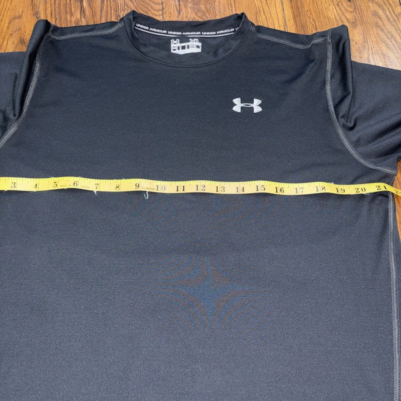 Under Armour Cold Gear Long Sleeved Black Compression Athletic Shirt Men's Large gallery