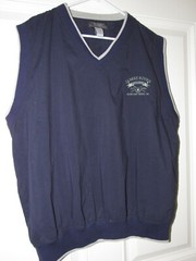 Page & Tuttle XL James River Country Club Newport News Virginia Lined Vest Navy