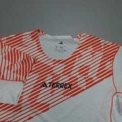 Adidas Terrex Techrock Elite T-Shirt White/Orange Men’s Size M $85 JX2744