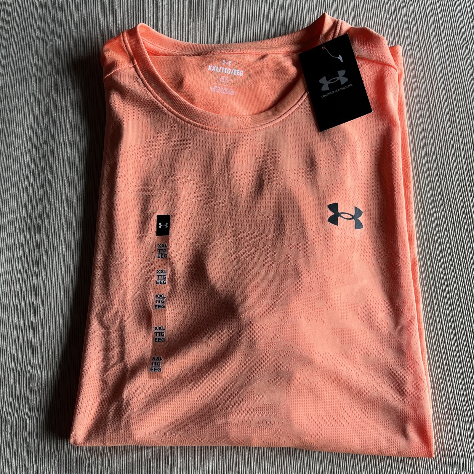 Under Armour Tech Vent Jacquard T-Shirt Orange 1377052-866 Men’s 2XL NWT $40 gallery