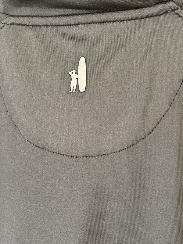 Johnnie-O Men’s M Black Performance 1/4 Zip Pullover Stretch Golf Surf Logo gallery