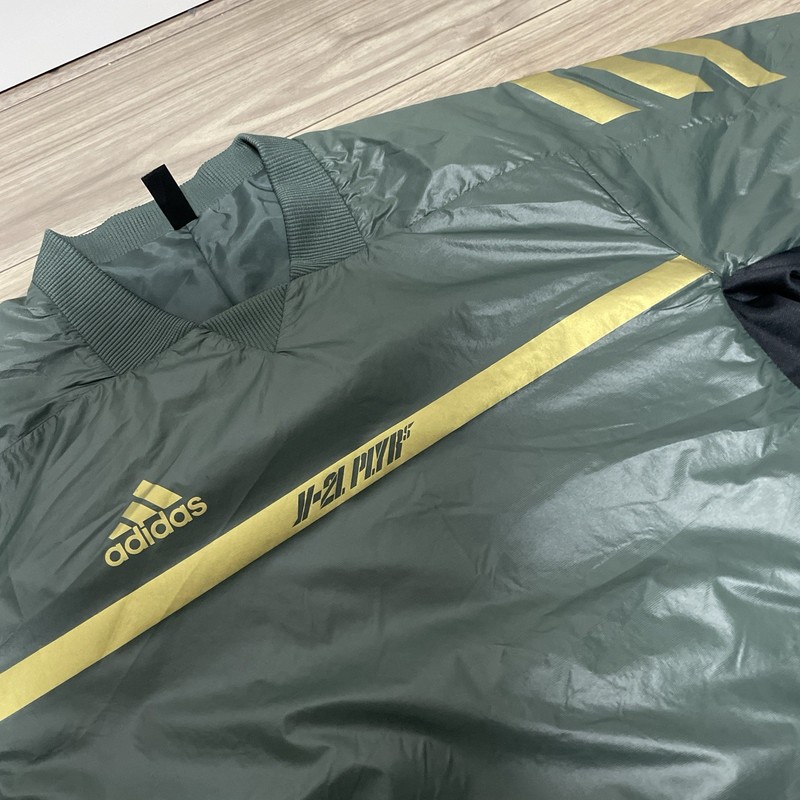 Adidas 5-Tool Baseball Padded Warm Up Suit Set Green Gold Japan Size M gallery