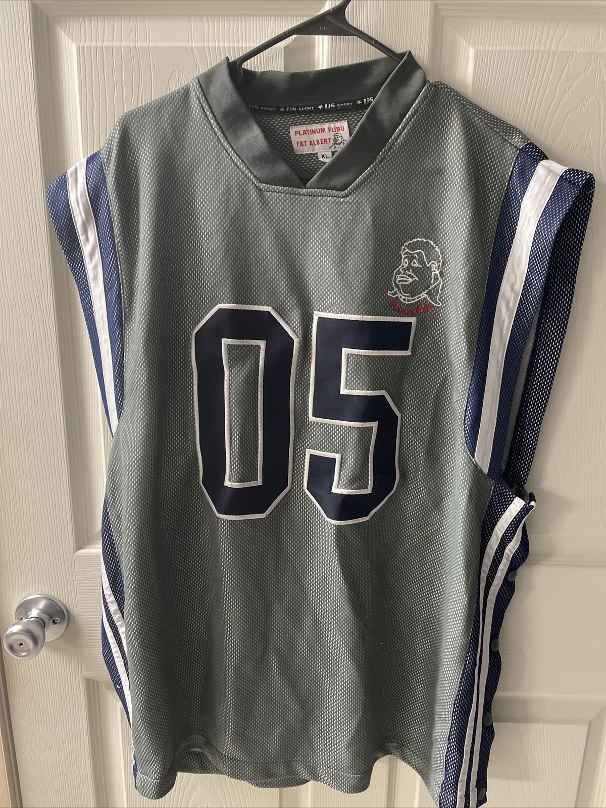 Vintage FUBU Platinum Fat Albert Jersey Shirt Mens Size XL gallery