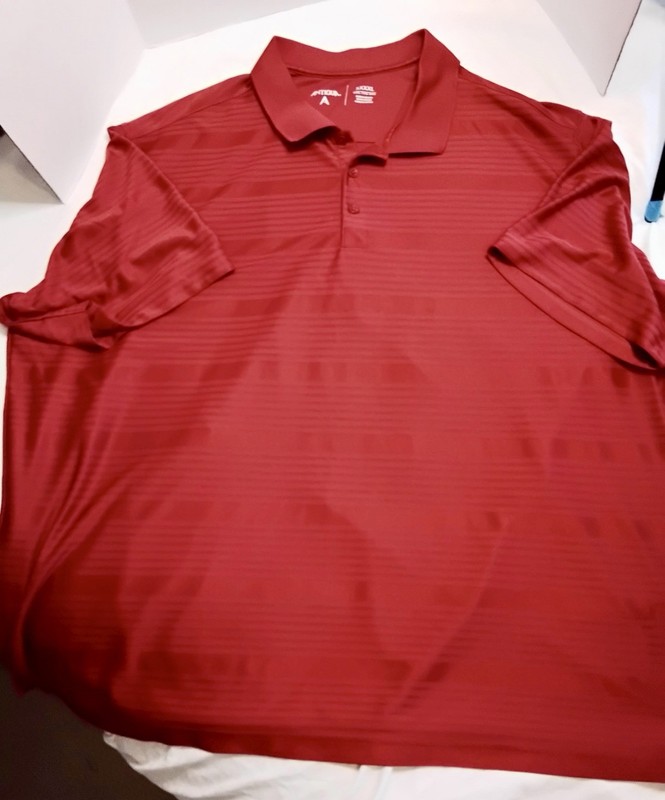 Antigua DXL Desert Dry Xtra Lite Men’s Polo 4XL Red gallery