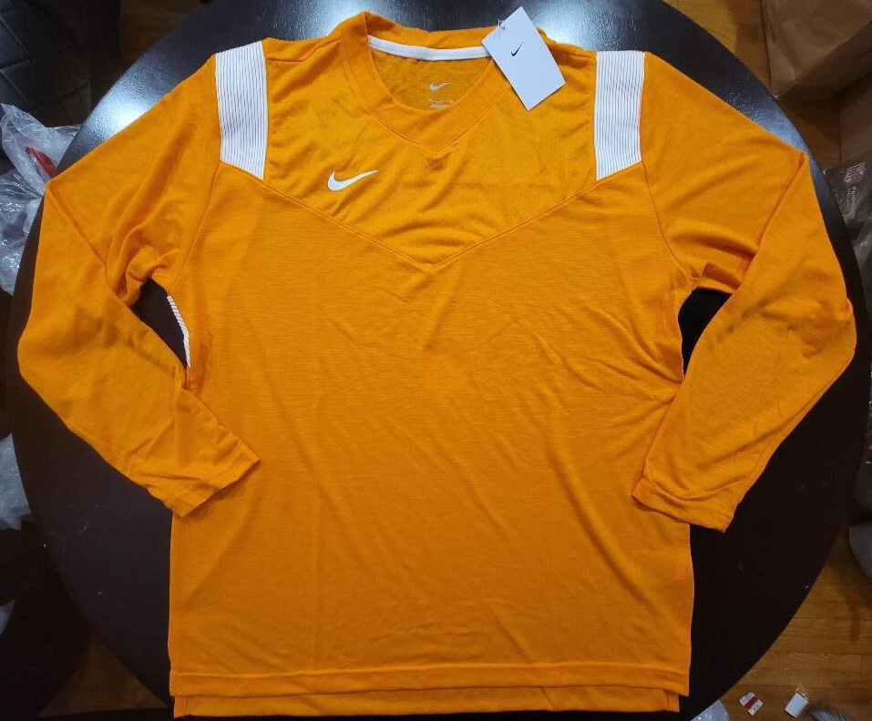 Nike Men's Sz XXL Dri-FIT Team Player Long Sleeve UV Crew Shirt Blue,Gray CW3539 gallery