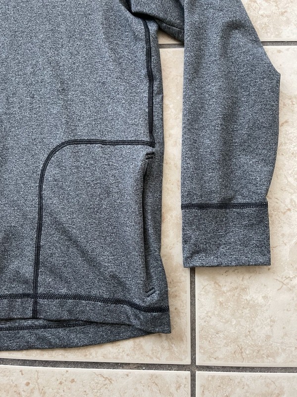Municipal Sport Utility Gear Mens Long Sleeve Running Sweater Large Gray 1/4 Zip gallery