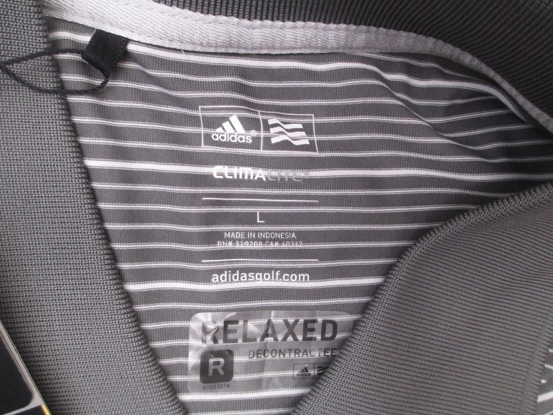 NWT Adidas Size L Mens Multicolor Striped Climalite Short Sleeve Sport Polo 896 gallery