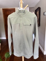 Under Armour Storm Golf Hybrid Quarter Zip Pullover Sage Green Mens M