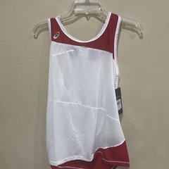 NWT ASICS White Gunlap Singlet Women’s Tank Top Size Medium