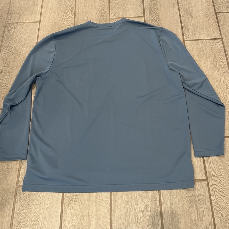 Wrangler Workwear Layer Crew Neck Long Sleeve Shirt Mens XXL 2XL Blue gallery