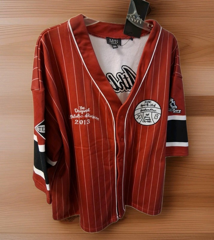 Boohoo Man Sports Club Baseball Athletics Gym Class Jersey #22 Size 3XL NWT gallery