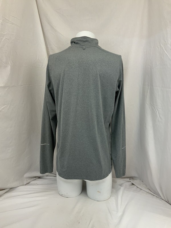 Nike 1/4 Zip Pullover M Gray Running Long Sleeve Polyester Stretch YGI V1-447 gallery