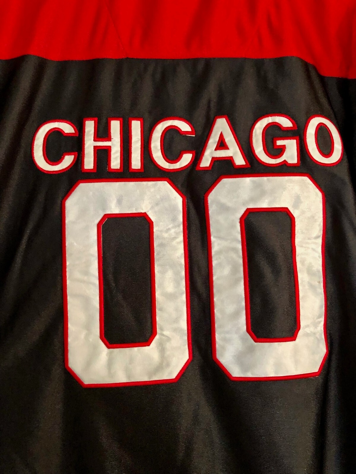 Renegade Outerwear Chicago #00 Football Jersey Men's XL Red Black White gallery