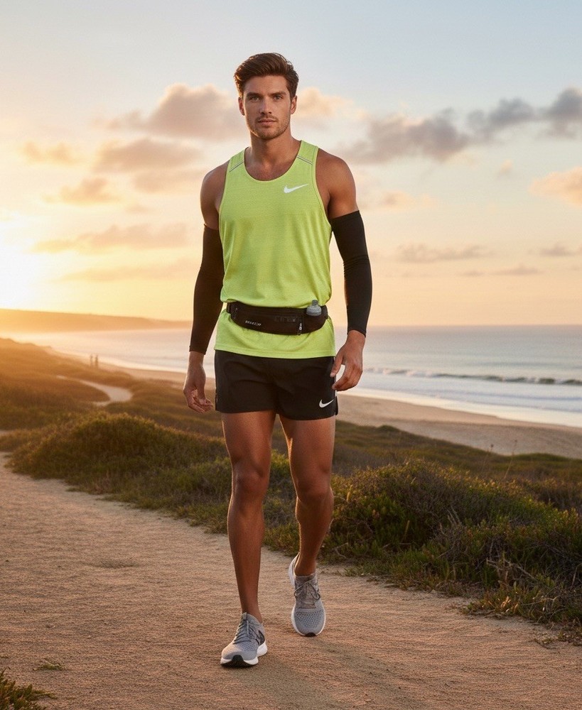 Nike Running Dri-Fit Tank Top Mens Large Athletic Volt Yellow Neon Reflective