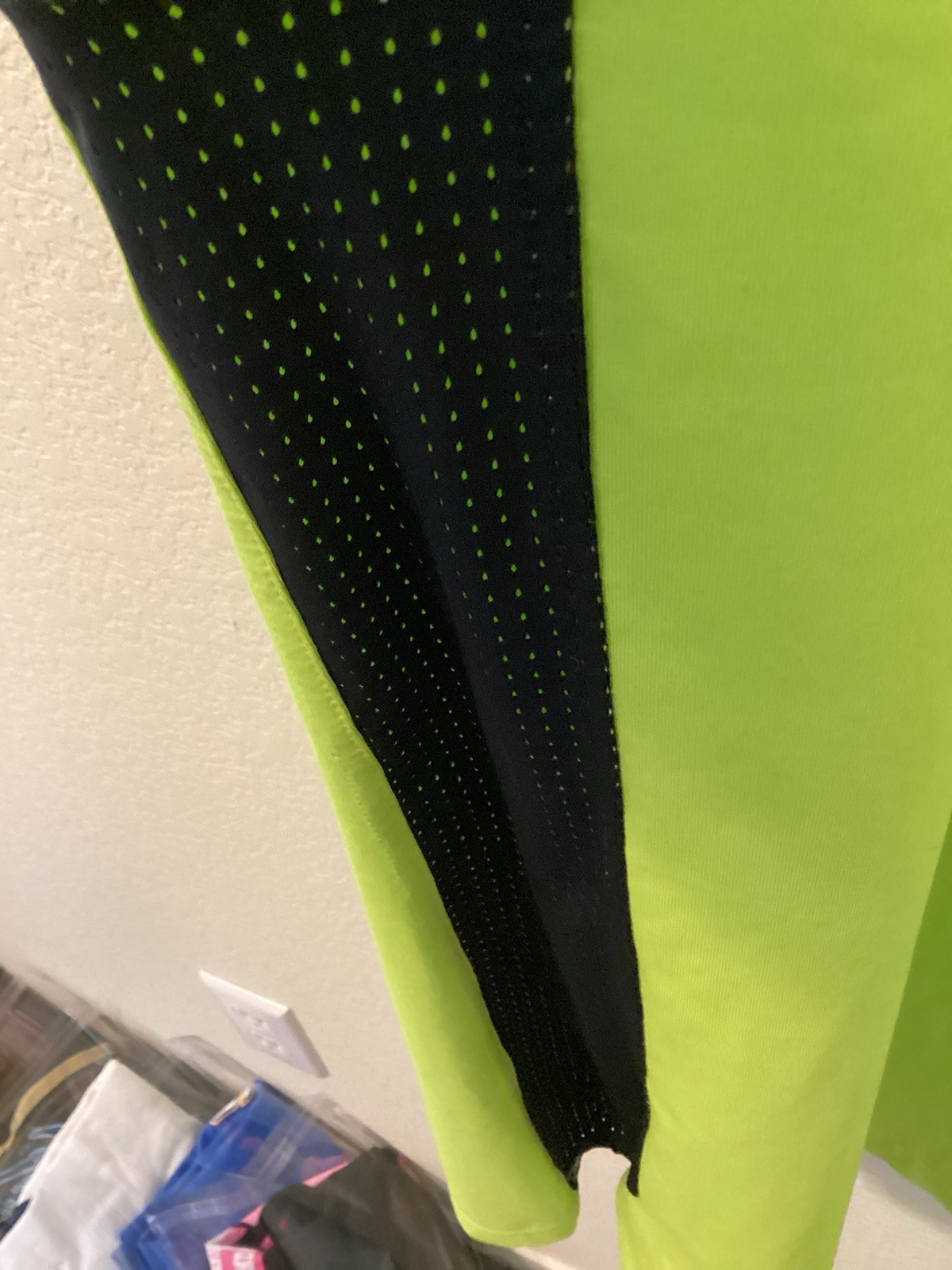 TLF APPAREL Techne Men’s Jersey Bio Lime Black Side Vents Size Large NWT gallery