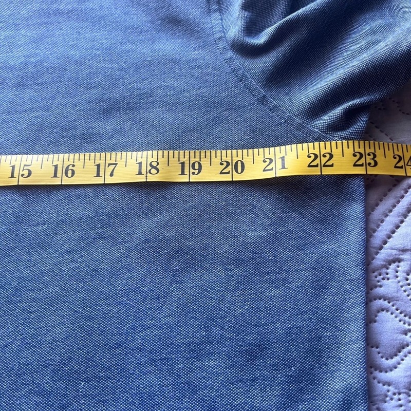 Fairlane Performance Pique Mens Blue Short Sleeve Shirt Size L gallery