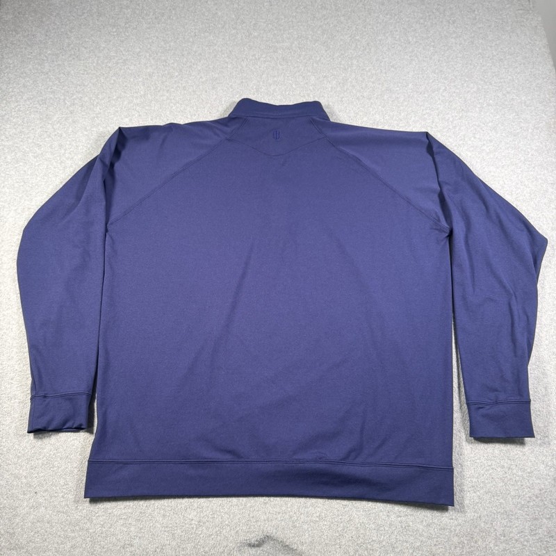 Holderness & Bourne Pullover Mens XL Navy Blue Quarter Zip Golf Tailored Fit gallery