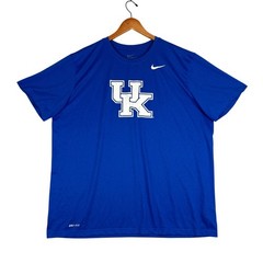 Kentucky Wildcats Nike Dri-Fit T-Shirt Mens 2XL Blue Polyester