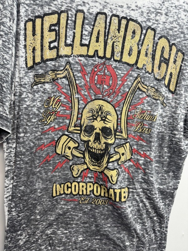 hellanbach shirt Gray white stonewash XXL Athletic fit gallery