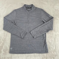Travis Mathew Havasu 2.0 1/4 Zip Golf Pullover Men Medium Grey Performance NWOT