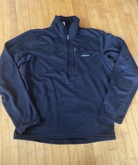 Patagonia R1 Pullover Regulator Half Zip Black Size M Quality Active