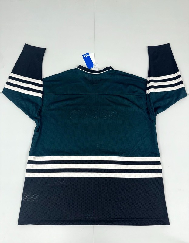 Adidas Originals Hockey Jersey Men's Large Aurora Ivy Mesh Loose Fit JV8467 gallery