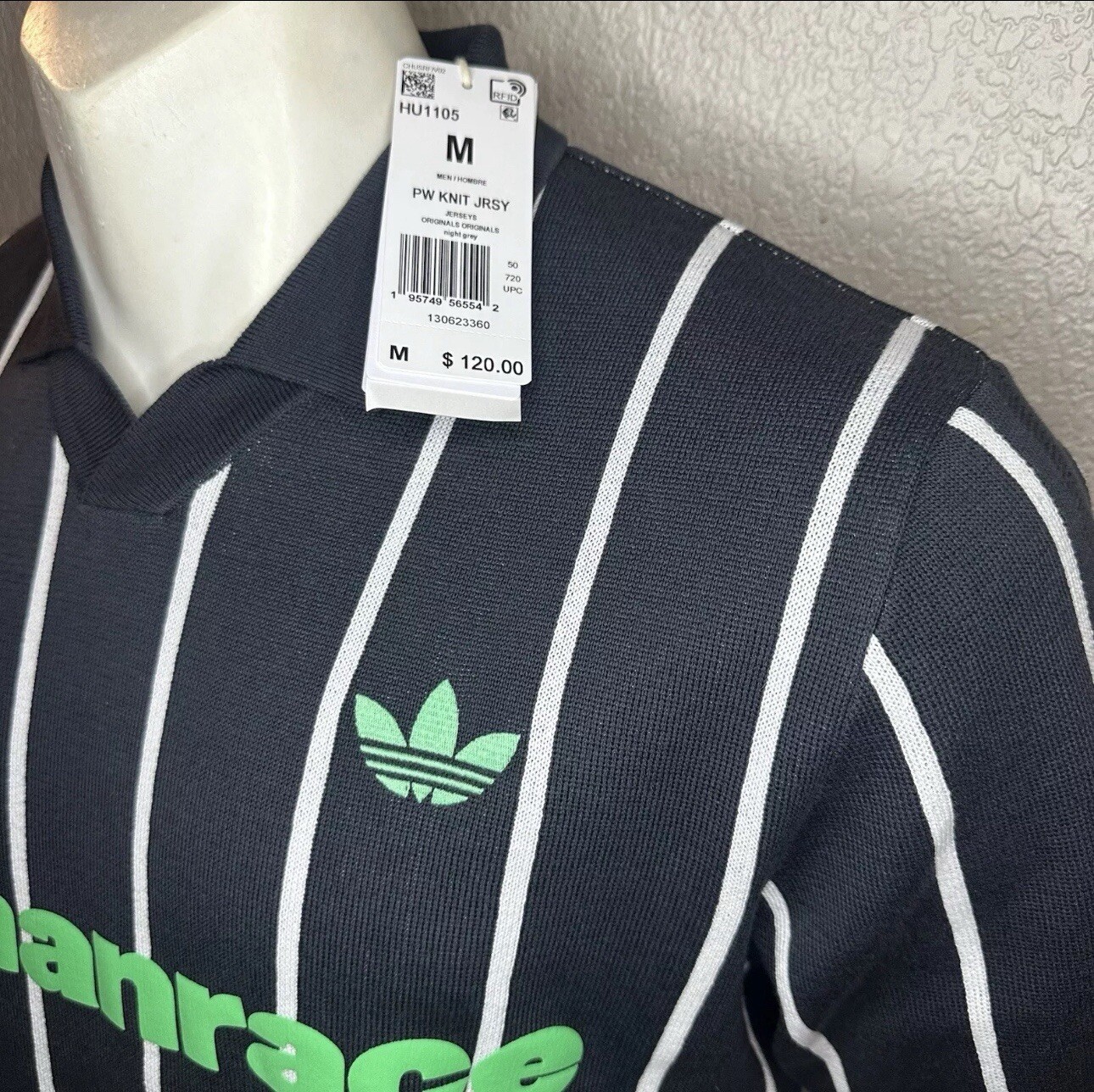 Adidas Polo Jersey Knit Pharrell Williams Humanrace Blue HU1105 Mens Size M gallery