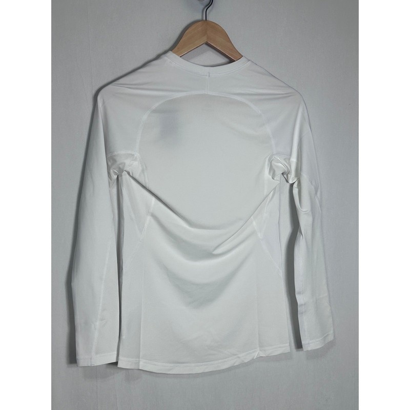 Adidas Alphaskin Techfit Compression Long Sleeve Shirt White Mens Small CW9487 gallery