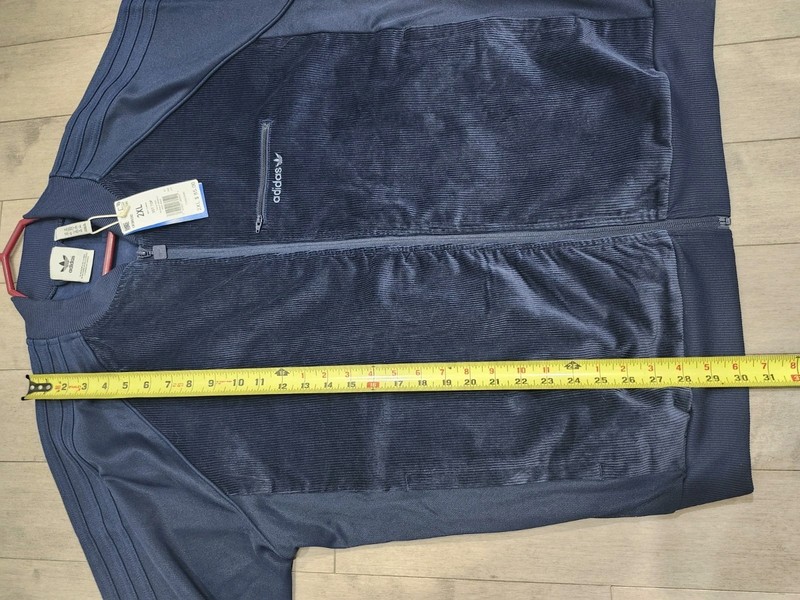Adidas Men Size XXL Originals Track Top Corduroy Jacket Night Indigo IX9600 NWT gallery