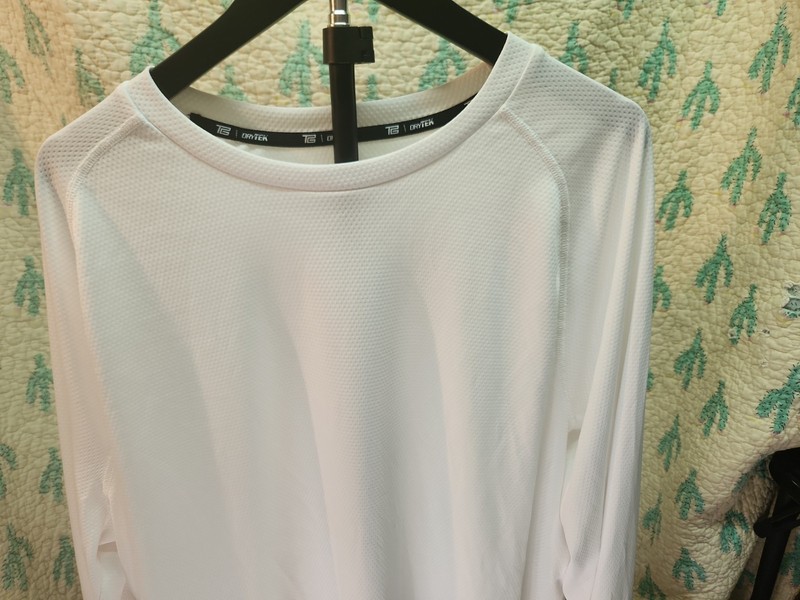Tek Gear Men's XXL White Dry Tek Performance Athletic Long Sleeve Shirt NWT gallery