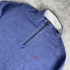 Polo Ralph Lauren Performance Pullover Mens Medium Blue 1/4 Zip Mock Neck