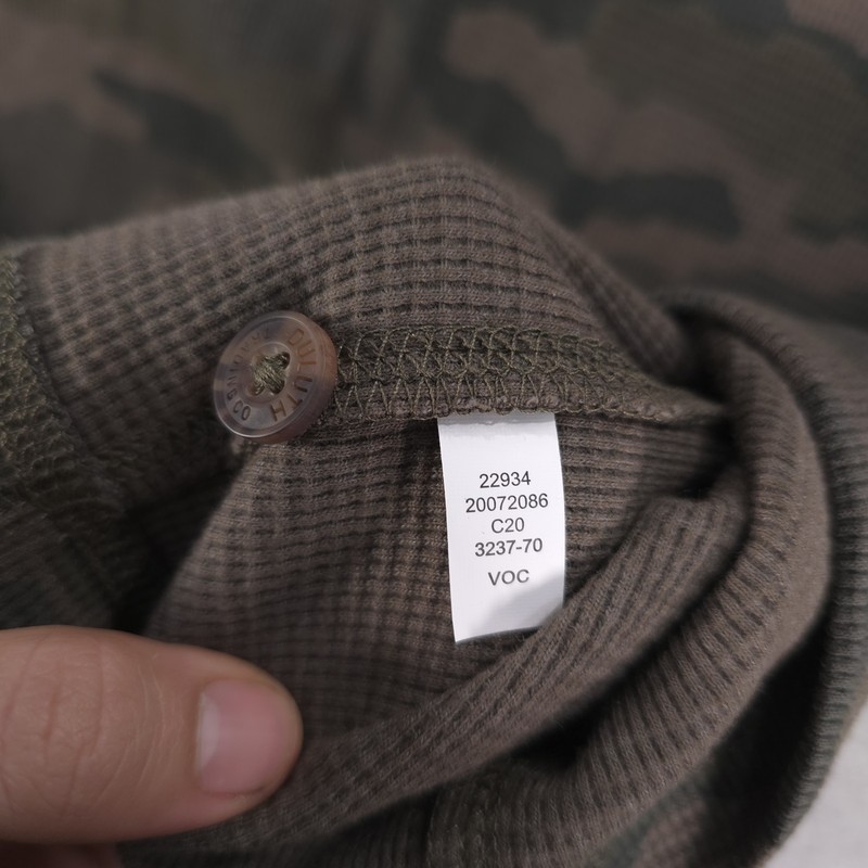 Duluth Trading Camo Burley Thermal Waffle Knit Casual Henley Shirt Mens XL gallery