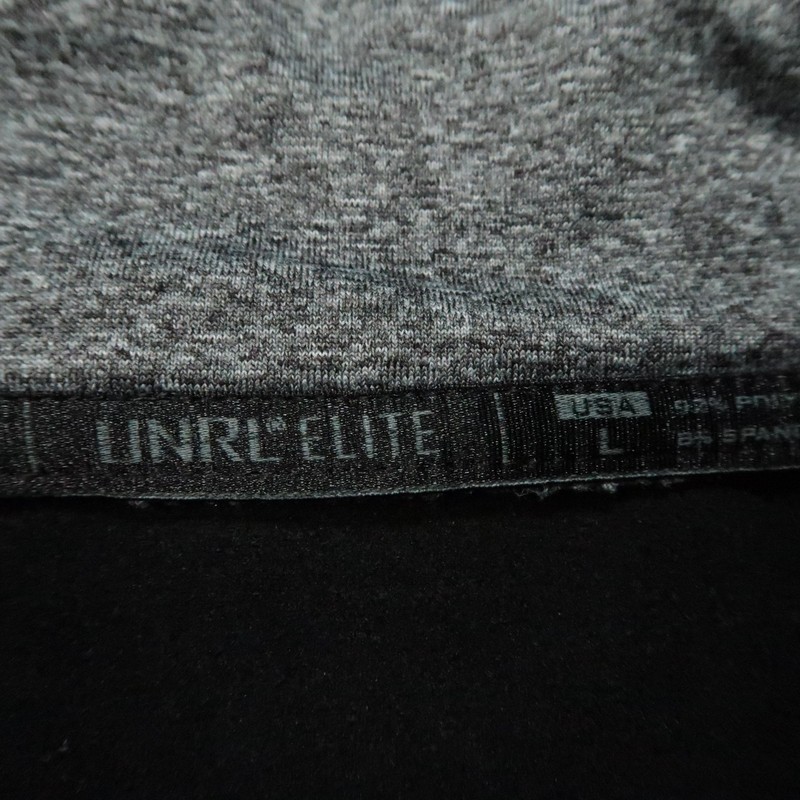UNRL Pullover Mens Large Black Quarter Zip Performance Elite Line Stretch Envy gallery