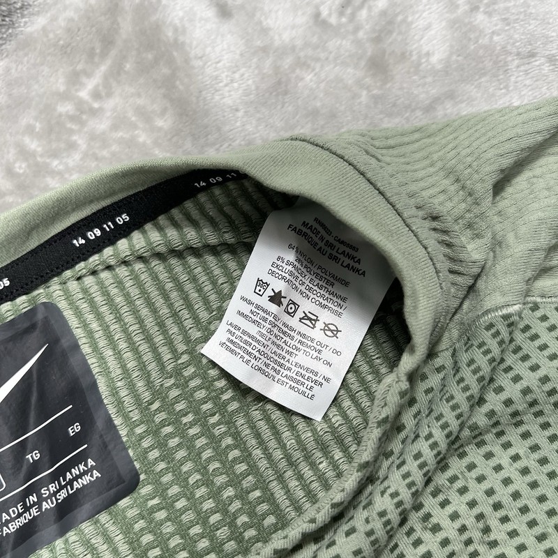 Nike Tech Pack L/S Running Top Mens XL Green Slim Performance BV5681 326 Stretch gallery