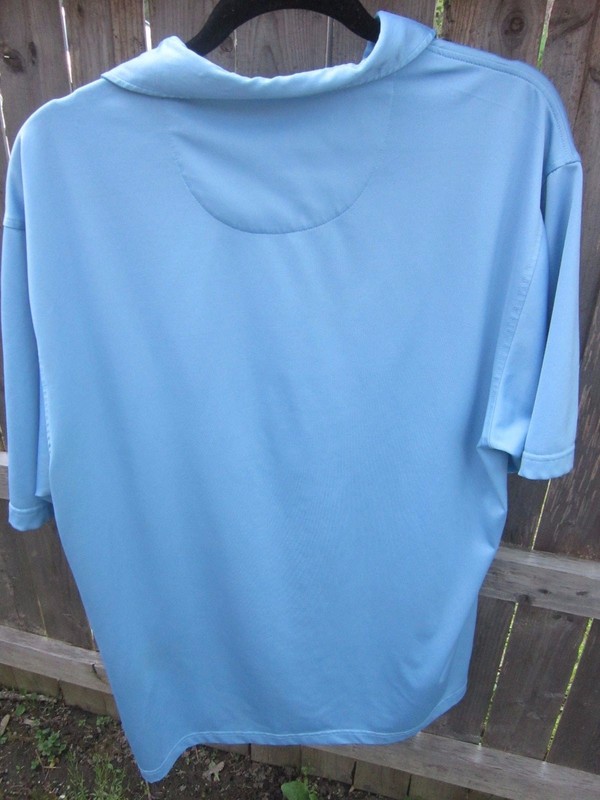 Fairway & Greene Tech Men's Blue Golf Shirt Large gallery