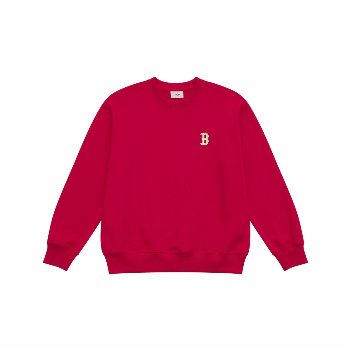 MLB Printed Pattern Solid Color Loose Fit Long Sleeve Sweatshirt Unisex Dark Red gallery