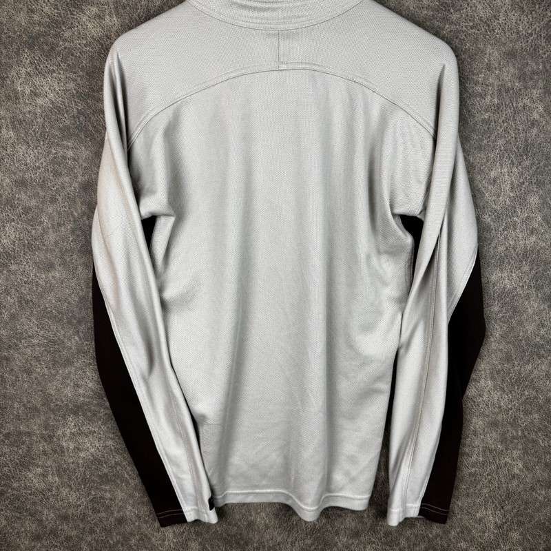 Prana Breathe 1/4 Quarter Zip Pullover Shirt Khaki Mens Large Breathable Stretch gallery
