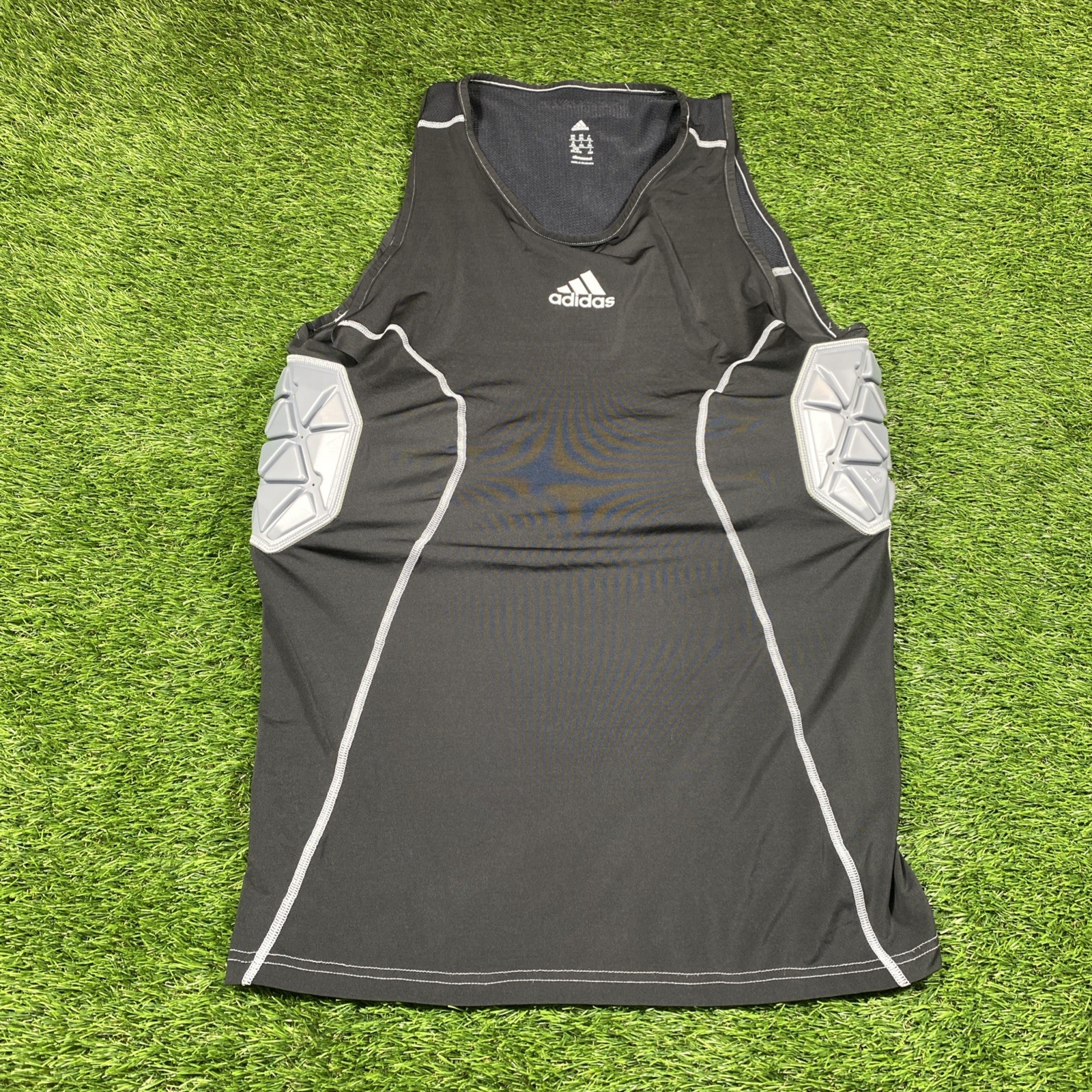 Adidas Tech Fit Padded Compression Shirt Mens 2xl Black Tank Top Sleeveless gallery