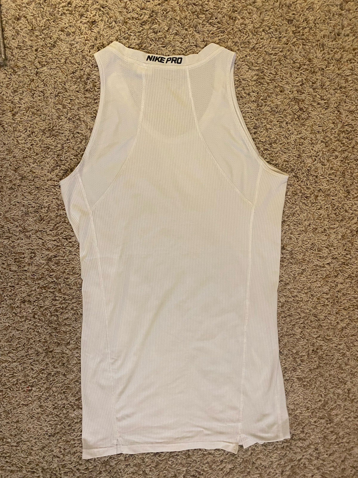 Nike NBA Authentic Compression Pro Tank Top White Team Player Issued XLT 880804 gallery