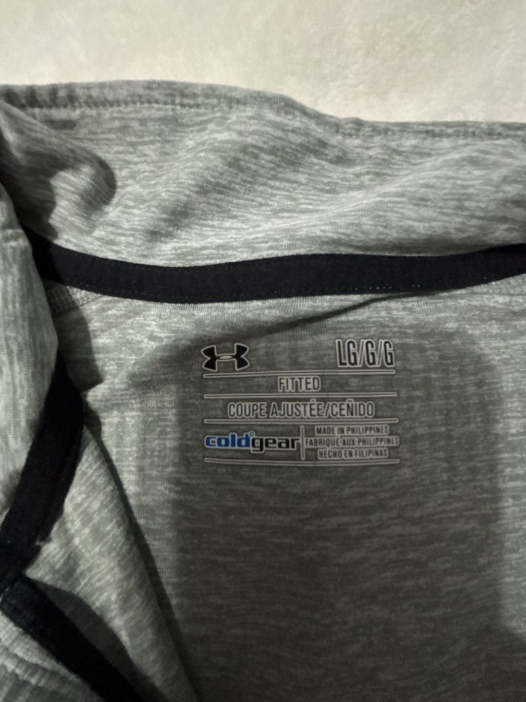 Under Armour ColdGear Fitted 1/4 Zip Performance Pullover Large gallery