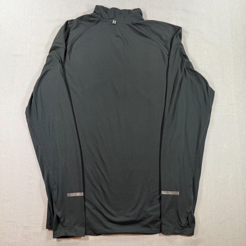Nike Element Dri Fit Half Zip Running Top Mens Small Black Solid Pullover 683485 gallery